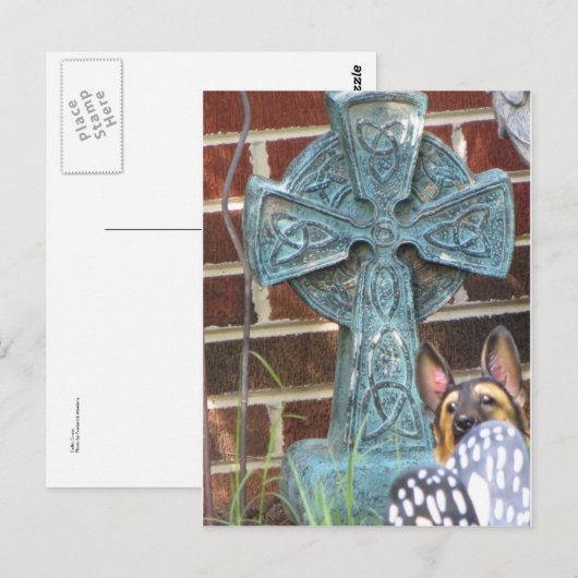 Celtic Cross Postkarte (Vorne/Hinten)
