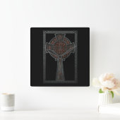 Celtic Cross Quadratische Wanduhr (Zuhause)
