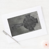 Celtic Cross Rechteckiger Aufkleber (Umschlag)