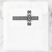 Celtic Cross Rechteckiger Aufkleber (Tasche)
