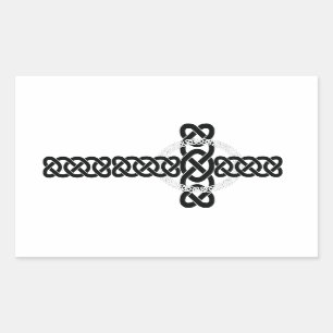 Celtic Cross Rechteckiger Aufkleber