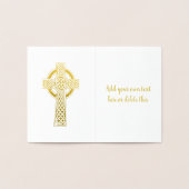 Celtic Cross | religiös Folienkarte (Innenseite)