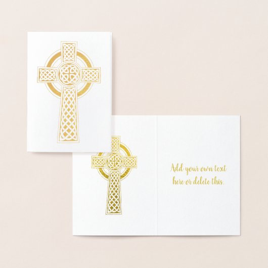 Celtic Cross | religiös Folienkarte (Anzeige)