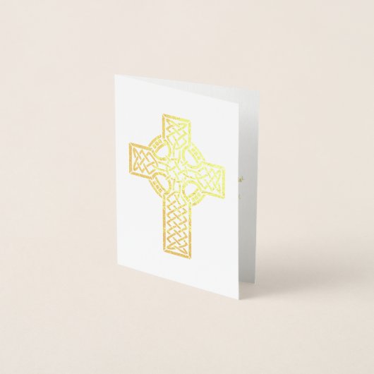 Celtic Cross | religiös Folienkarte (Vorderseite)