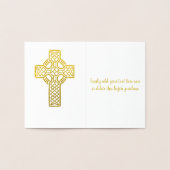 Celtic Cross | religiös Folienkarte (Innenseite)