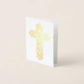 Celtic Cross | religiös Folienkarte (Vorderseite)