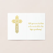 Celtic Cross | religiös Folienkarte (Innenseite)