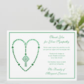 Celtic Cross Rosary Beerdigung Beileid Vielen Dank Dankeskarte