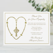 Celtic Cross Rosary Beerdigung Beileid Vielen Dank Dankeskarte