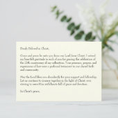 Celtic Cross Rose Vielen Dank RSVP Karte (Stehend Vorderseite)