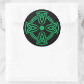 Celtic Cross Runder Aufkleber (Tasche)