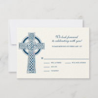 Celtic Cross RVSP Card
