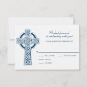 Celtic Cross RVSP Card RSVP Karte (Vorderseite)