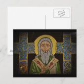 Celtic Cross Saint Patrick Postkarte (Vorne/Hinten)