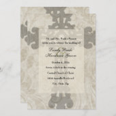 Celtic Cross Scripture Liebe Hochzeit Einladung (Vorne/Hinten)