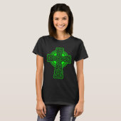 Celtic Cross St Patrick s Day 2023 Gaelic Viking I T-Shirt (Vorne ganz)