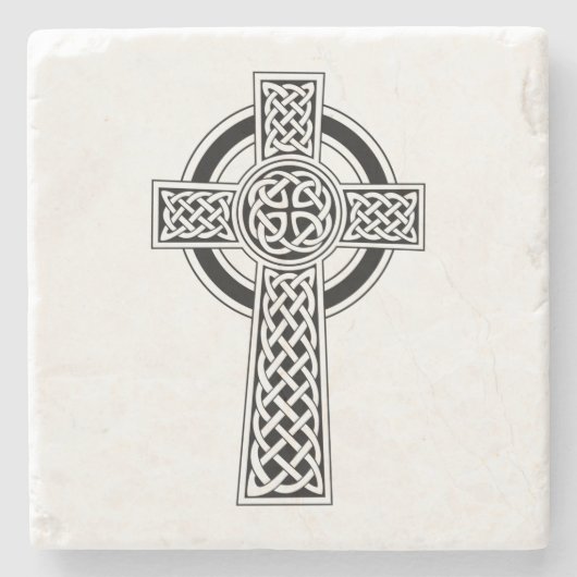 Celtic Cross Steinuntersetzer (Vorderseite)