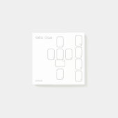 Celtic Cross Tarot Spread (klein, einfach) Post-it Klebezettel (Vorderseite)