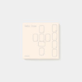 Celtic Cross Tarot Spread (kleines, einfaches Gold Post-it Klebezettel (Vorderseite)