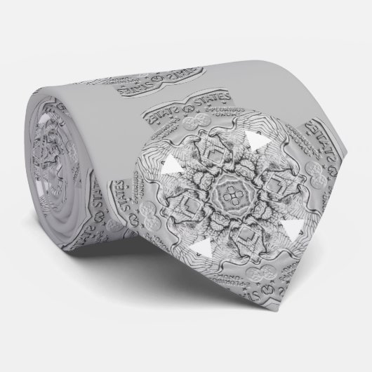 Celtic Cross & US Eagle Patriotic Krawatte (Gerollt)