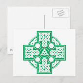 Celtic cross v2 postkarte (Vorne/Hinten)