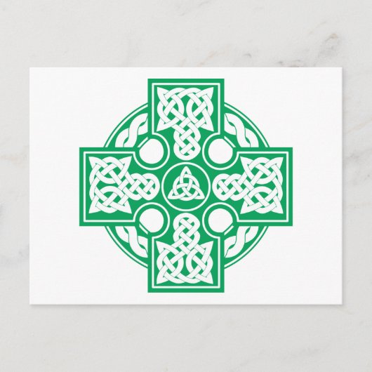 Celtic cross v2 postkarte (Vorderseite)