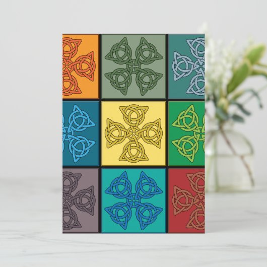 Celtic Crosses Einladung (Stehend Vorderseite)