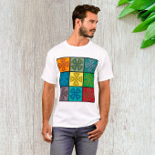 Celtic Crosses farbenfroher T - Shirt
