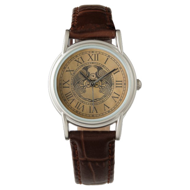 Celtic Crow Armbanduhr (Vorderseite)