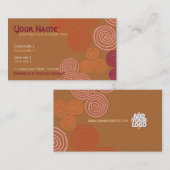 Celtic Curl Swirl Business Card Visitenkarte (Vorne/Hinten)