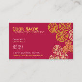 Celtic Curl Swirl Business Card Visitenkarte (Vorderseite)