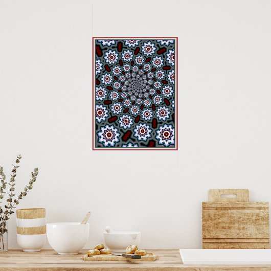 Celtic Daisies Pattern Poster (Küche)