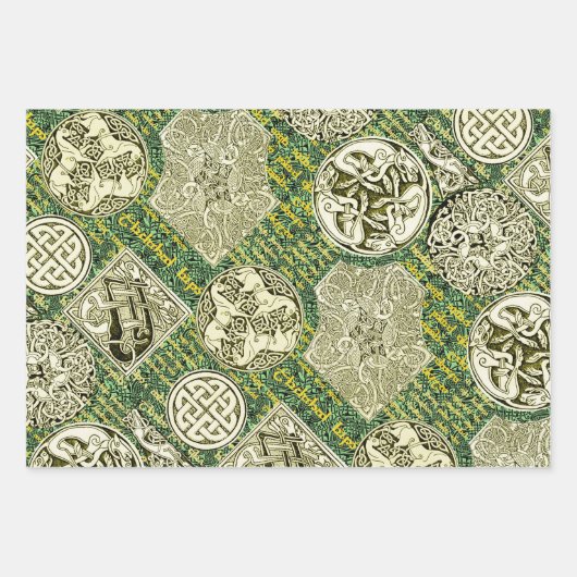 Celtic den ganzen Weg Sampler Geschenkpapier Set (Vorderseite 3)
