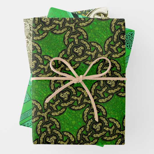 Celtic den ganzen Weg Sampler Geschenkpapier Set (Beispiel)