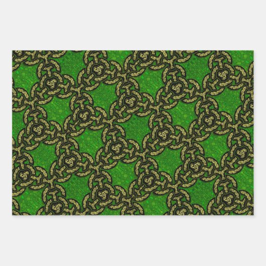 Celtic den ganzen Weg Sampler Geschenkpapier Set (Vorderseite)