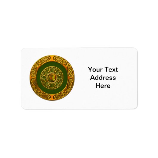 Celtic Design Adressaufkleber (Vorne)