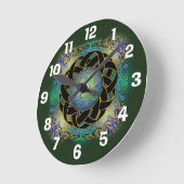 Celtic Design Clock Runde Wanduhr (Winkel)