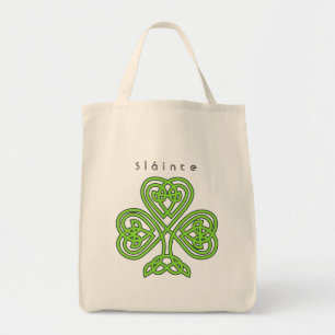 Celtic Design Kleeblatt St. Patrick's Day Slainte Tragetasche