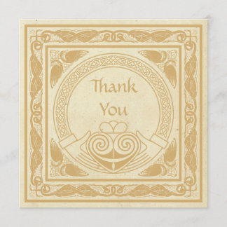 Celtic Design mit Claddagh Wedding Danke