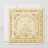 Celtic Design mit Claddagh Wedding speichern Sie d Save The Date (Vorderseite)