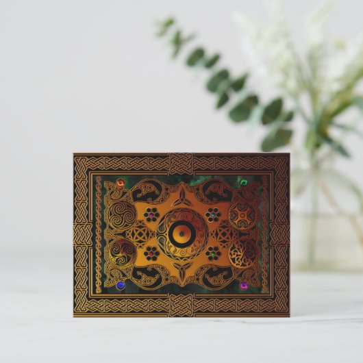 Celtic Design Postcard Postkarte (Stehend Vorderseite)