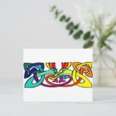 Celtic Design Postkarte (Stehend Vorderseite)