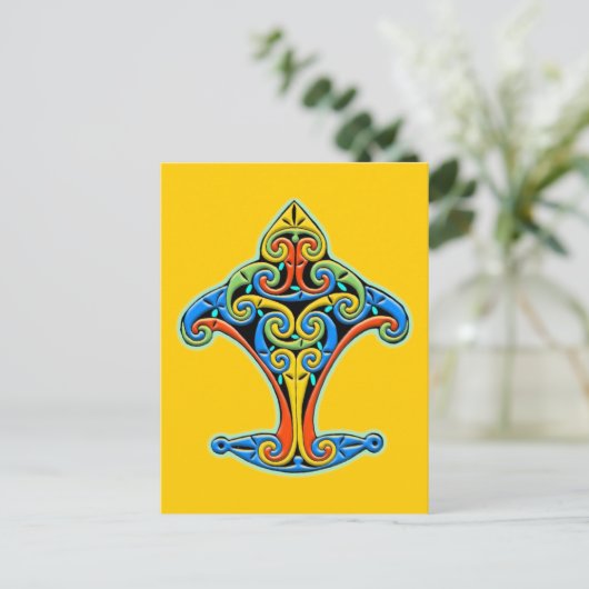 Celtic Design Postkarte (Stehend Vorderseite)
