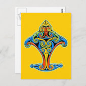 Celtic Design Postkarte (Vorne/Hinten)
