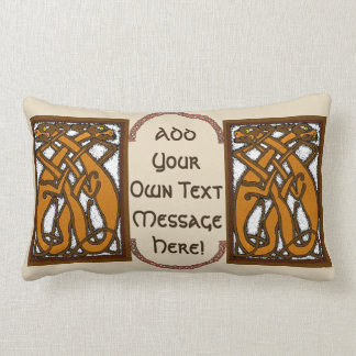 Celtic Dogs Lumbar Pillow Lendenkissen