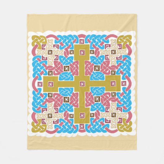 Celtic Donegal Fleecedecke (Vorderseite)