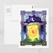 Celtic Doorway Postkarte (Vorne/Hinten)