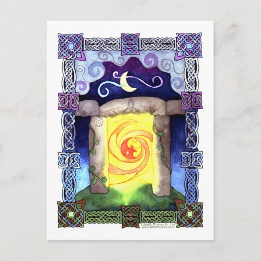 Celtic Doorway Postkarte (Vorderseite)