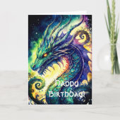 Celtic Dragon Birthday Grußkarte Karte (Vorderseite)