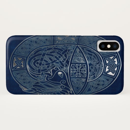 Celtic Dragon Blue Case-Mate iPhone Hülle (Rückseite (Horizontal))
